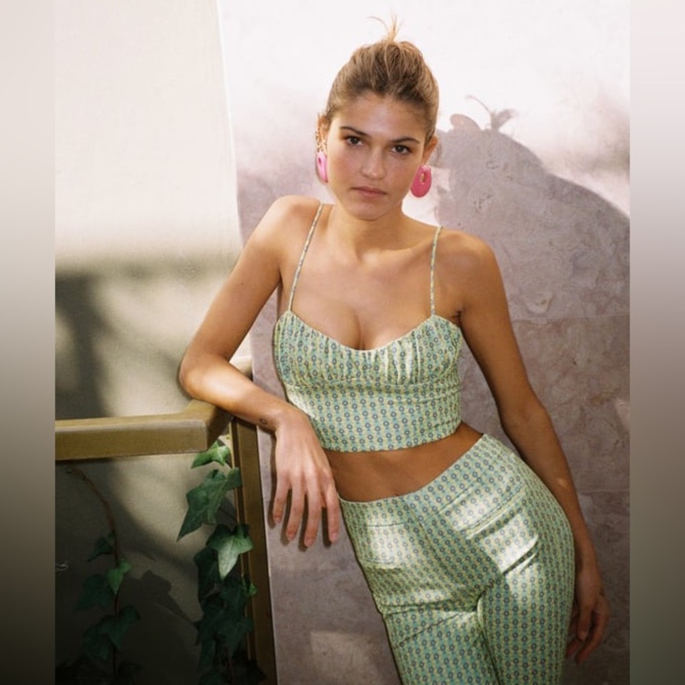 BNWT Zara Floral Crop Top